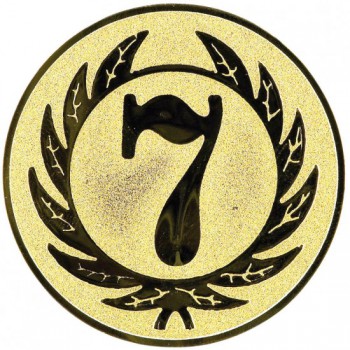 Poháry.com® Emblém 7. místo zlato 25 mm