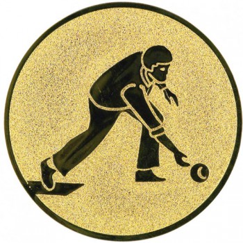 Poháry.com® Emblém kuželky - muž zlato 25 mm