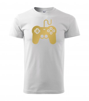 Poháry.com® Tričko pro hráče H01 bílé se zlatým potiskem XL pánské