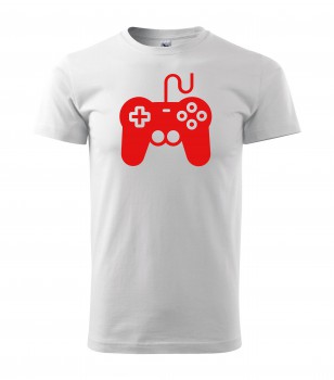 Poháry.com® Tričko pro hráče H01 bílé s červeným potiskem XS pánské