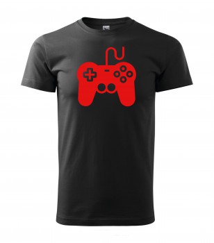 Poháry.com® Tričko pro hráče H01 černé s červeným potiskem XS pánské