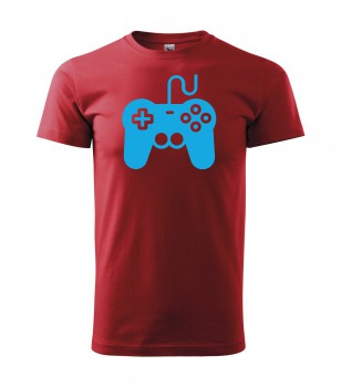 Poháry.com® Tričko pro hráče H01 červené se sv. modrým potiskem XL pánské