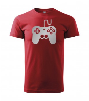 Poháry.com® Tričko pro hráče H01 červené se stříbrným potiskem XL pánské