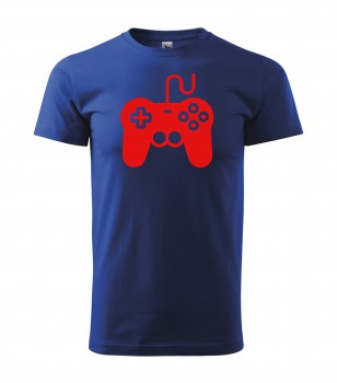 Poháry.com® Tričko pro hráče H01 královská modrá s červeným potiskem S pánské