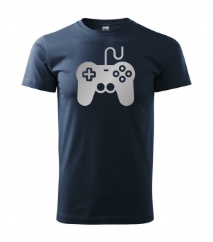 Poháry.com® Tričko pro hráče H01 námořní modrá se stříbrným potiskem XL pánské