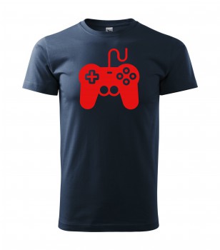Poháry.com® Tričko pro hráče H01 námořní modrá s červeným potiskem XL pánské