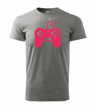 Poháry.com® Tričko pro hráče H01 šedé s růžovým potiskem