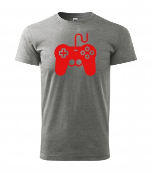 Poháry.com® Tričko pro hráče H01 šedé s červeným potiskem XL pánské