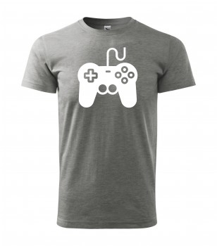 Poháry.com® Tričko pro hráče H01 šedé s bílým potiskem XS pánské