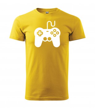 Poháry.com® Tričko pro hráče H01 žluté s bílým potiskem