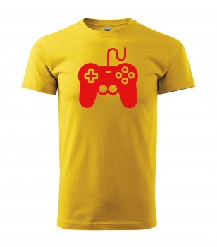 Poháry.com® Tričko pro hráče H01 žluté s červeným potiskem