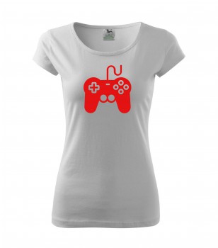 Poháry.com® Tričko pro hráče H01 bílé s červeným potiskem dámské XL dámské