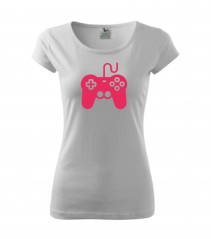 Poháry.com® Tričko pro hráče H01 bílé s růžovým potiskem dámské XS dámské