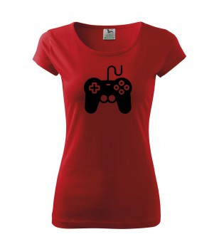 Poháry.com® Tričko pro hráče H01 červené s černým potiskem dámské XL dámské