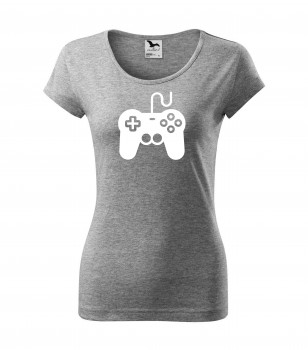 Poháry.com® Tričko pro hráče H01 šedé s bílým potiskem dámské XXL dámské