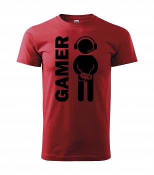 Poháry.com® Tričko pro hráče H02 červené s černým potiskem M pánské