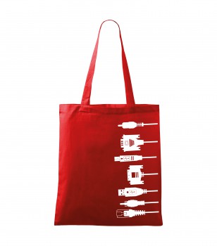 Poháry.com® Bavlněná taška červená HANDY - T10