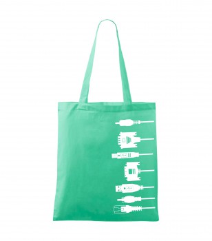 Poháry.com® Bavlněná taška mátová HANDY - T10