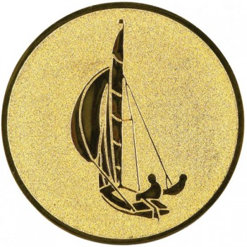 Poháry.com® Emblém jachting zlato 25 mm