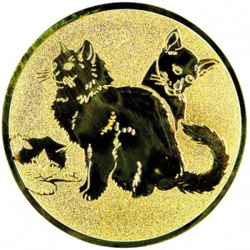 Poháry.com® Emblém kočky zlato 25 mm