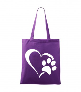 Poháry.com® Bavlněná taška fialová HANDY - T130