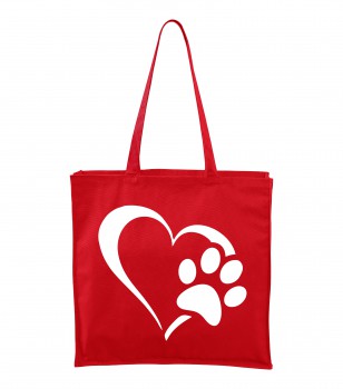 Poháry.com® Bavlněná taška červená CARRY - T130