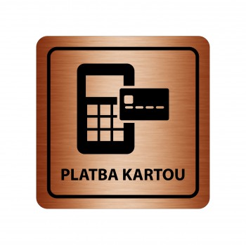 Poháry.com® Piktogram platba kartou bronz