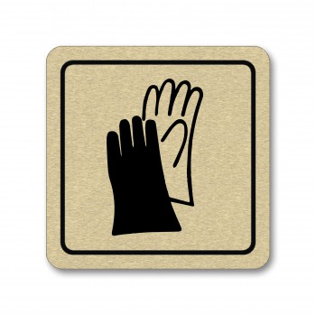 Poháry.com® Piktogram Ochranné rukavice zlato