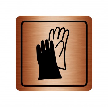Poháry.com® Piktogram Ochranné rukavice bronz