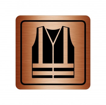 Poháry.com® Piktogram Reflexní vesta bronz