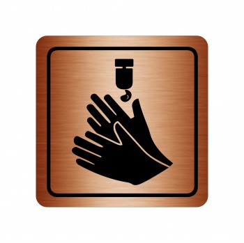 Poháry.com® Piktogram Dezinfekce na ruce bronz
