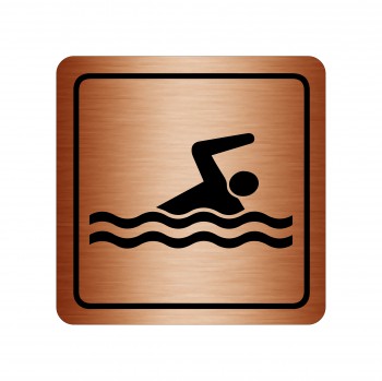 Poháry.com® Piktogram Bazén bronz