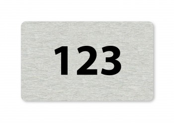 Poháry.com® Číslo na dveře S05 stříbro