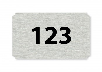 Poháry.com® Číslo na dveře S06 stříbro