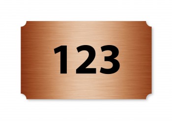 Poháry.com® Číslo na dveře S06 bronz