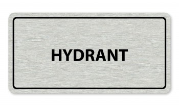 Poháry.com® Piktogram textový-hydrant stříbro