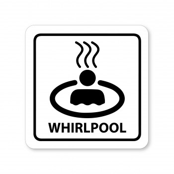 Poháry.com® Piktogram Whirlpool bílý hliník