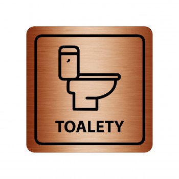 Poháry.com® Piktogram Toalety bronz