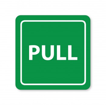 Poháry.com® Piktogram Pull bílý hliník se zeleným pozadím
