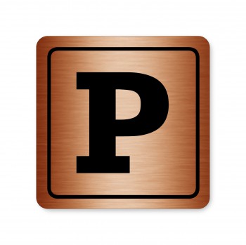 Poháry.com® Piktogram parkování bronz
