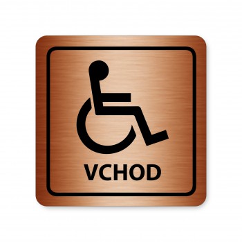 Poháry.com®  Piktogram vchod pro invalidy bronz
