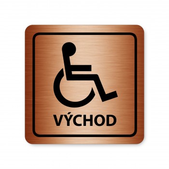 Poháry.com®  Piktogram východ pro invalidy bronz