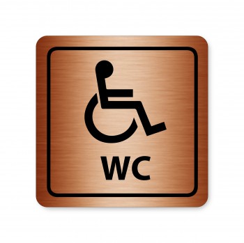Poháry.com®  Piktogram WC pro invalidy bronz
