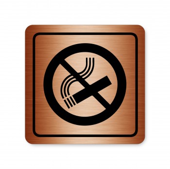 Poháry.com® Piktogram zákaz kouření bronz