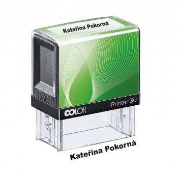 COLOP ® Razítko pro prvňáka Colop Printer 20 zelené bezbarvý polštářek / nenapuštěný barvou /
