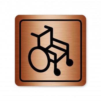 Poháry.com® Piktogram Invalidní vozík bronz