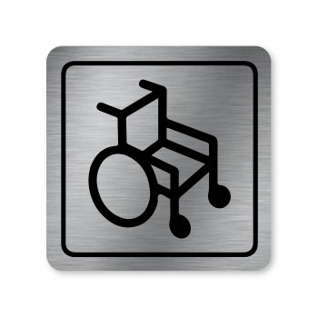 Poháry.com® Piktogram Invalidní vozík stříbro