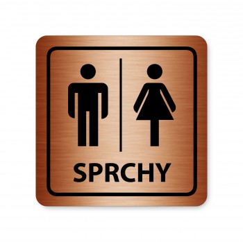 Poháry.com® Piktogram Sprchy muži/ženy 02 bronz