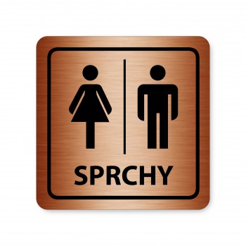 Poháry.com® Piktogram Sprchy ženy/muži 02 bronz