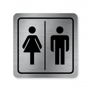 Poháry.com® Piktogram Sprchy ženy/muži stříbro